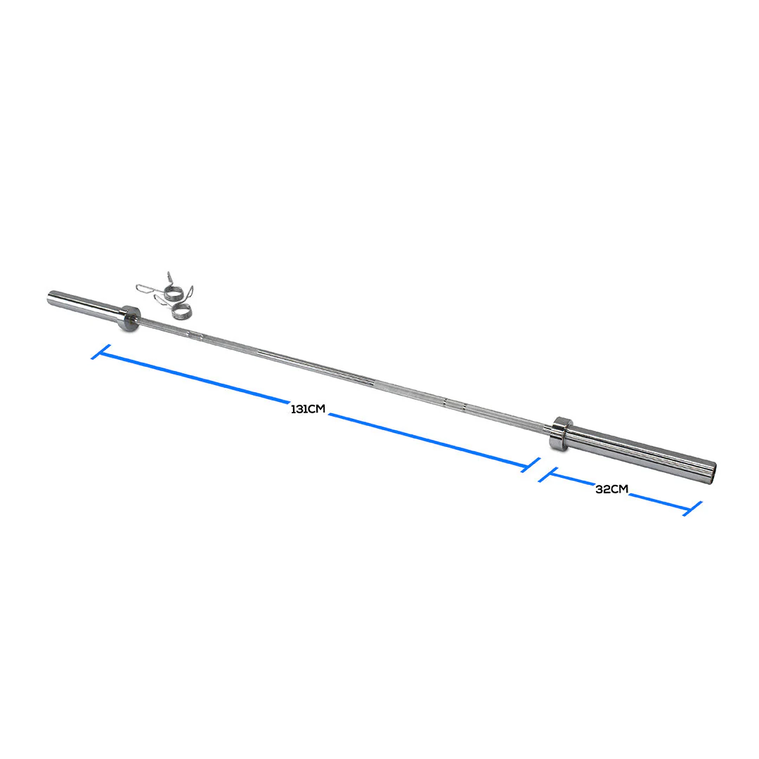 15kg Olympic Weightlifting Bar with Spring Clips - Image 3