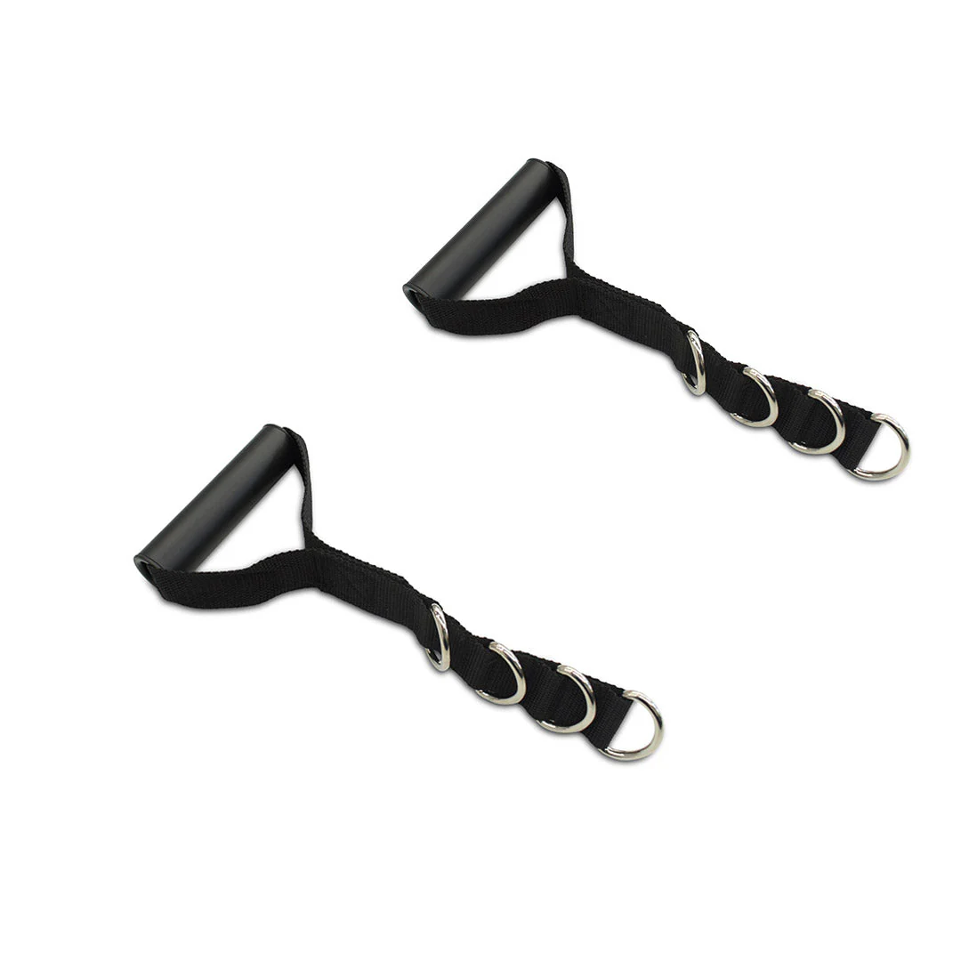 2-Pack Rubber D-Handle Gym Attachments