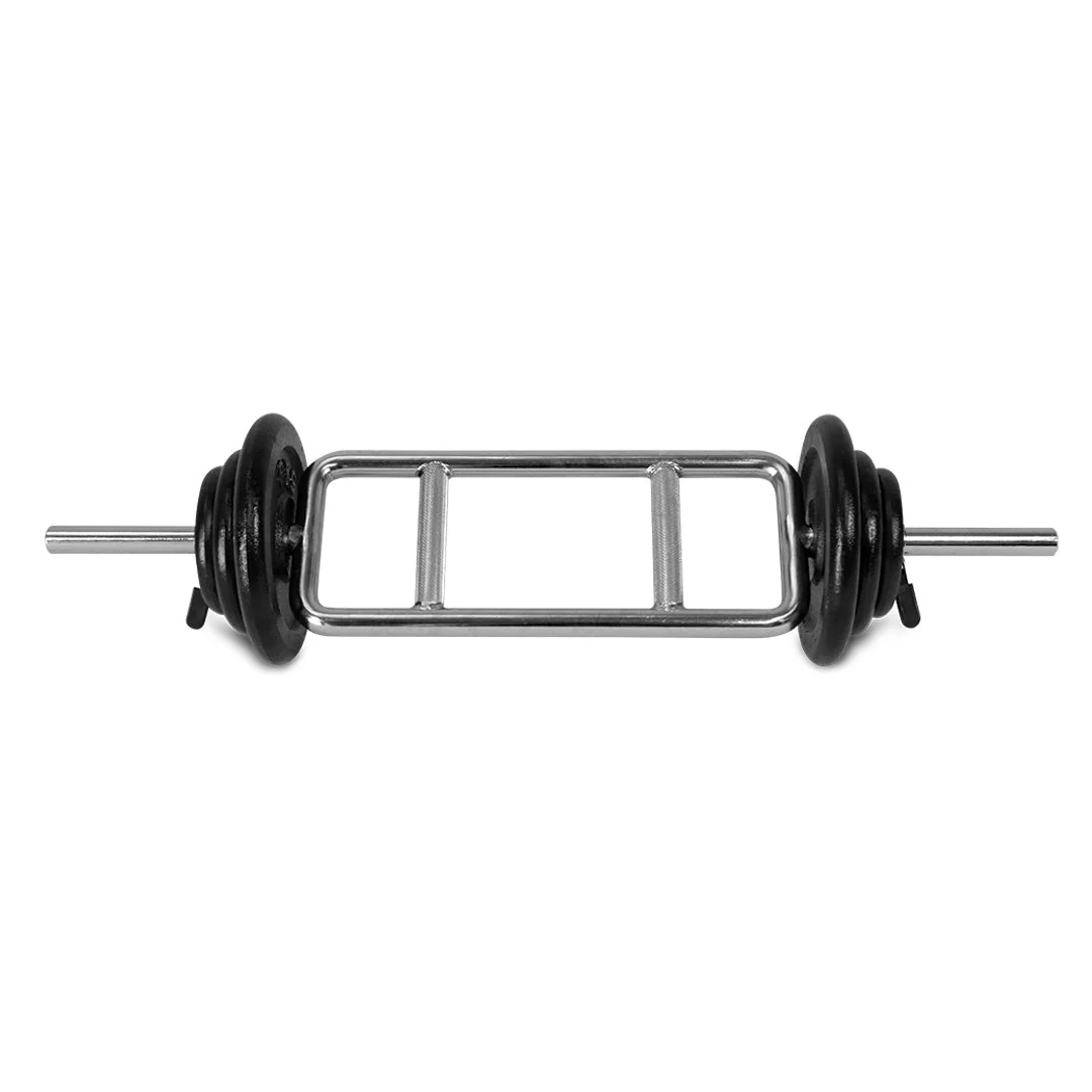 35kg Strength Training Hammer Curl & Triceps Bar Set - Image 4
