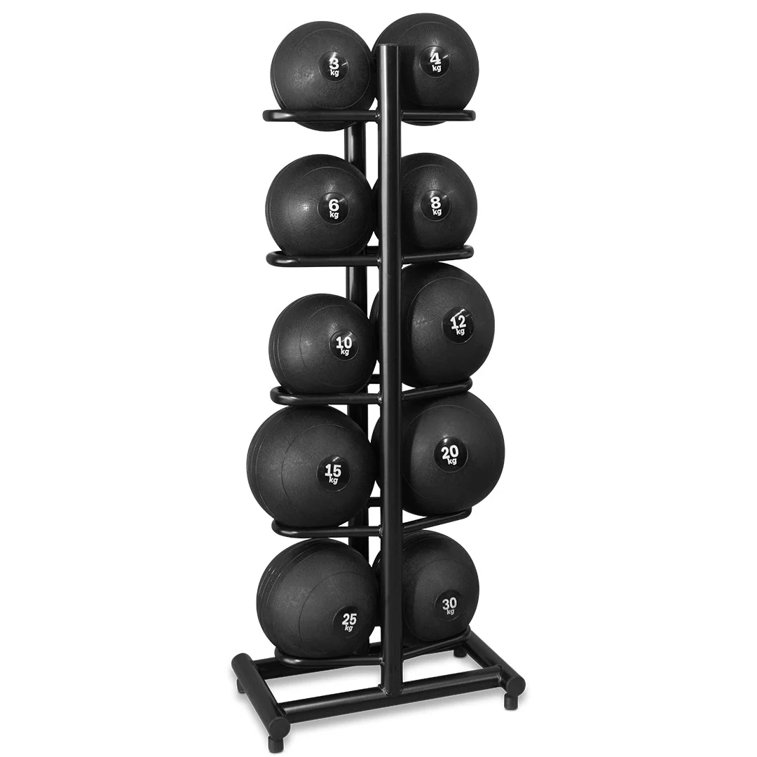 3kg - 30kg High-Impact Slam Ball Set With Storage Rack