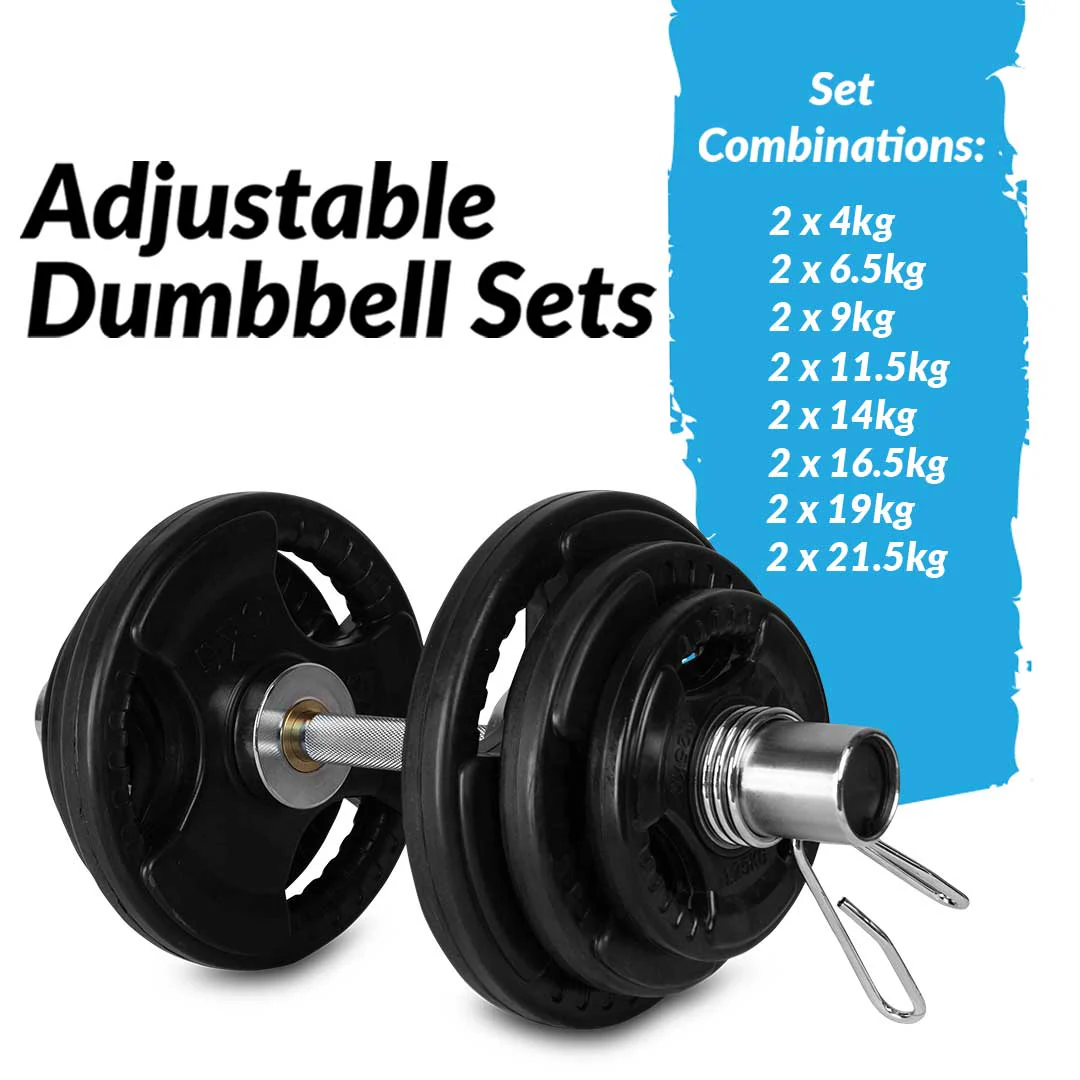 Adjustable Olympic Dumbbell Set – 4kg to 21.5kg - Image 11