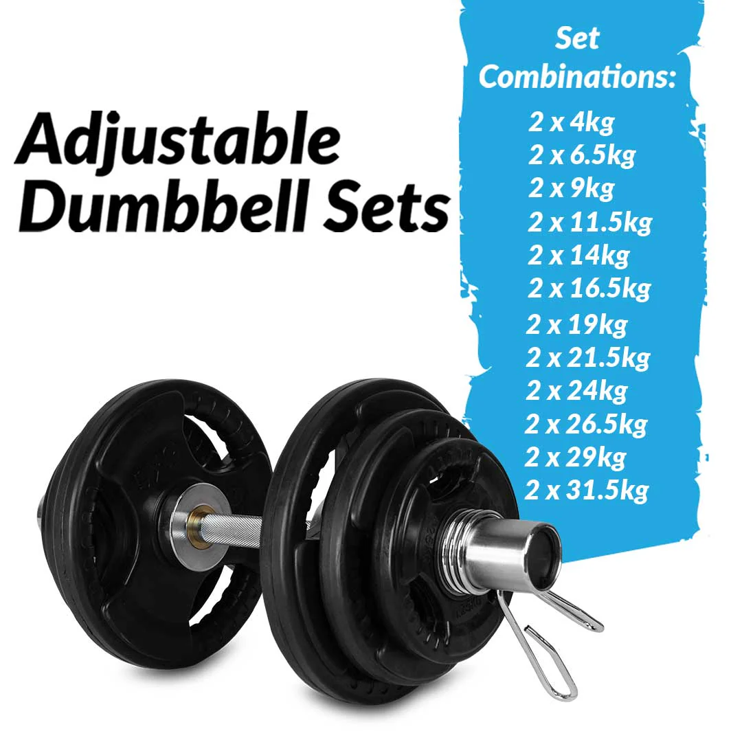 Olympic Adjustable Dumbbell Set (4kg–31.5kg Range) - Image 9