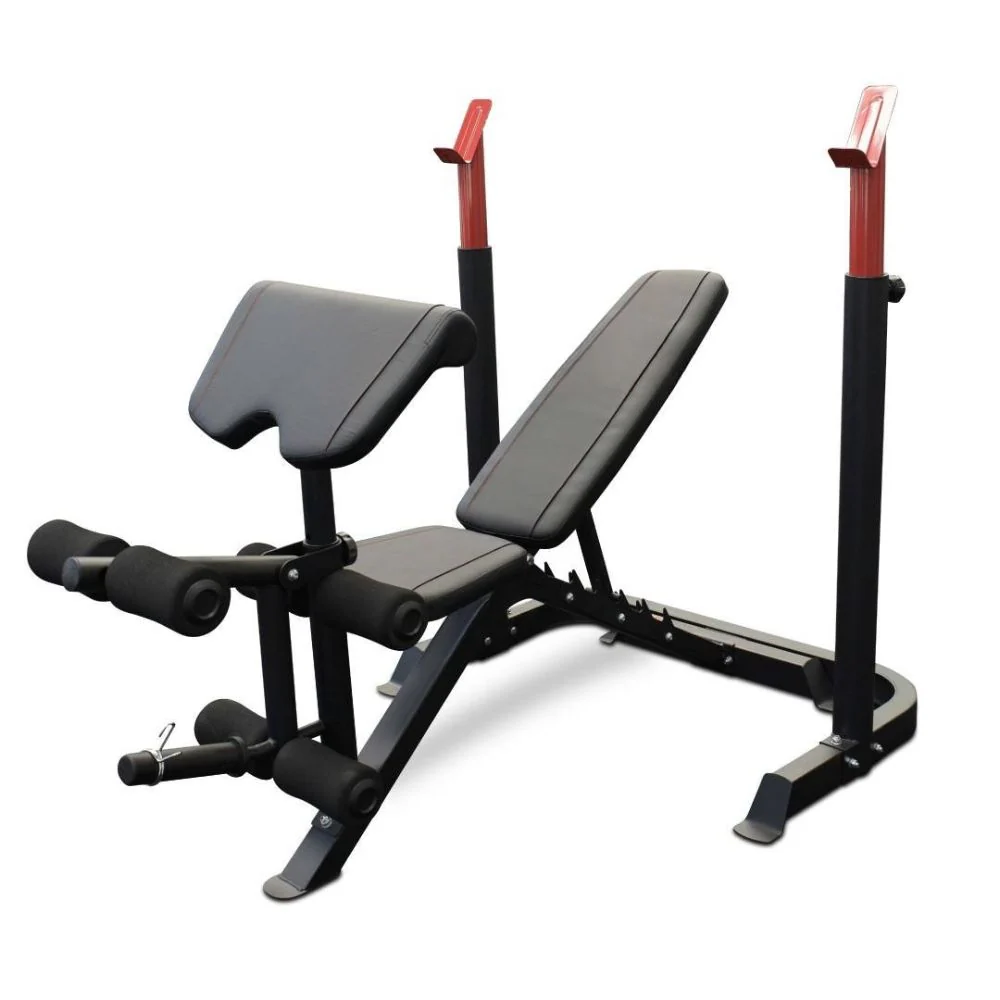 Weight Bench + Barbell & Adjustable Dumbbells 110kg Set - Image 5