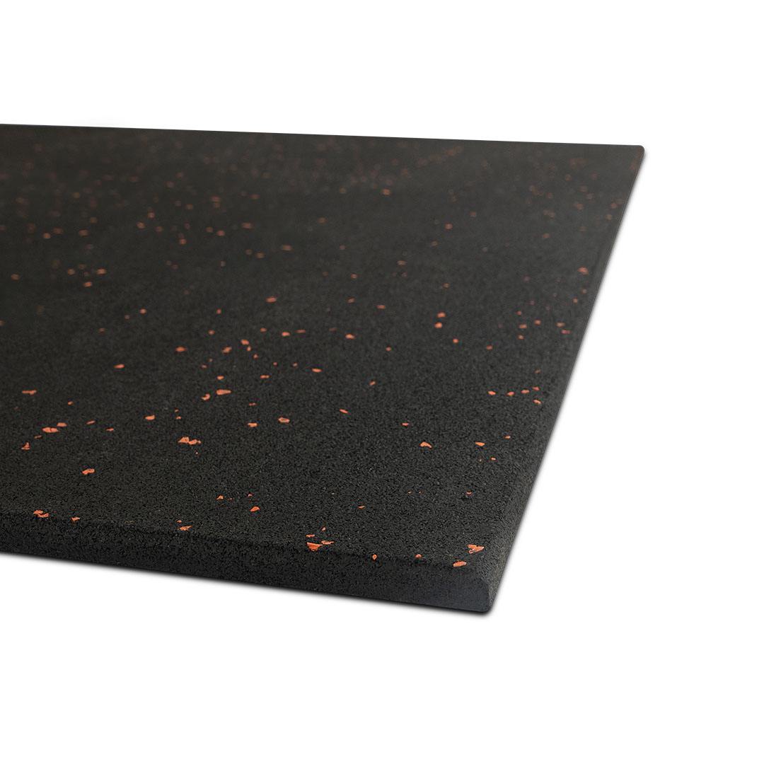 Black Rubber Gym Flooring Tile with Red Fleck for Home & Commercial Gyms - Image 3
