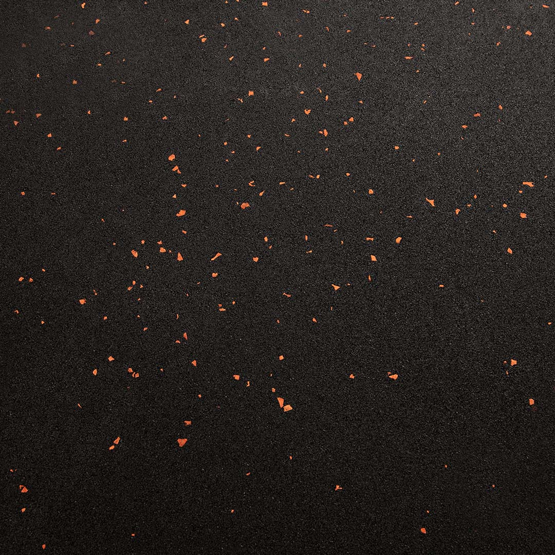 Black Rubber Gym Flooring Tile with Red Fleck for Home & Commercial Gyms - Image 4