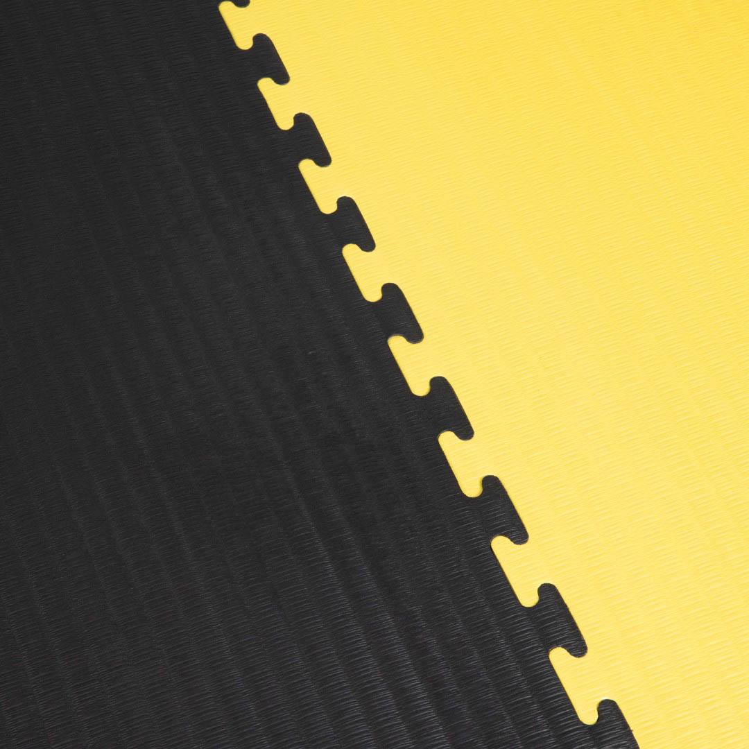 40mm EVA Tatami Jigsaw Mat – Black/Yellow - Image 3