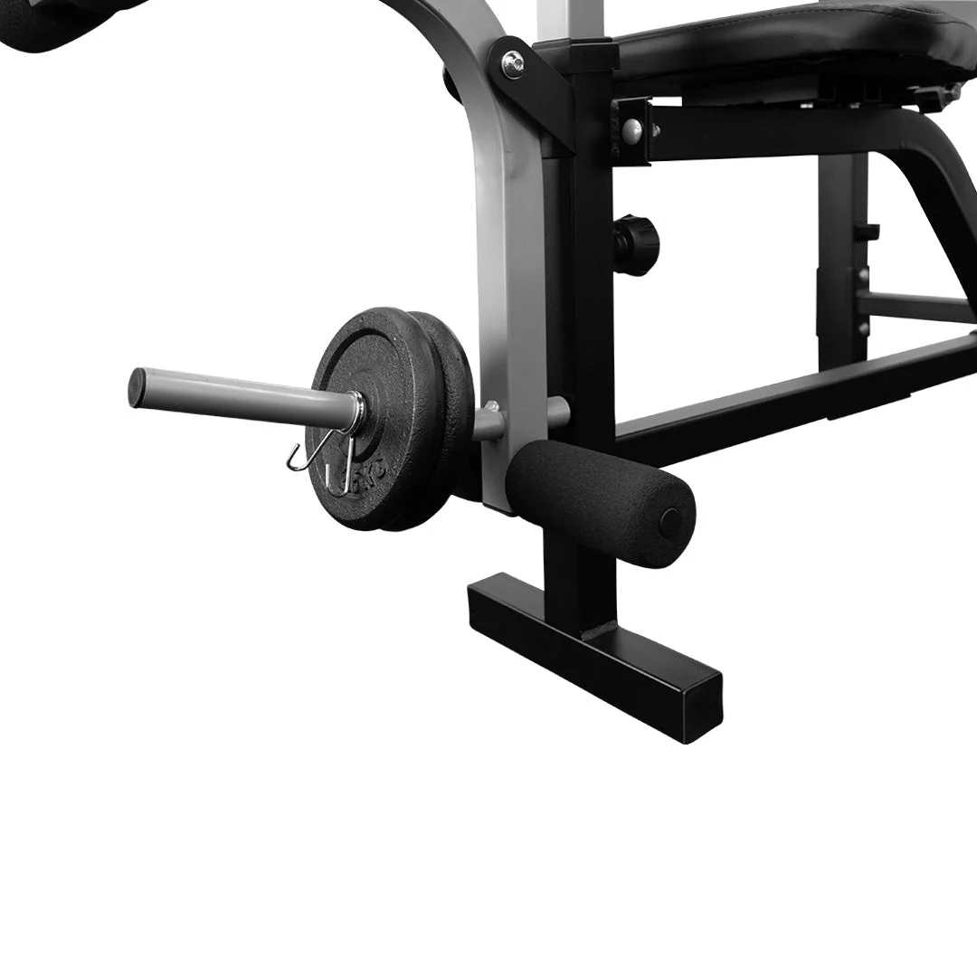 Weight Bench with 55kg Barbell Weight Set & Dumbbells - Image 3
