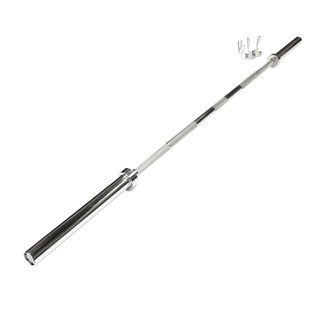 Bench Press with Olympic 7ft Barbell & 120kg Weights Set - Image 6