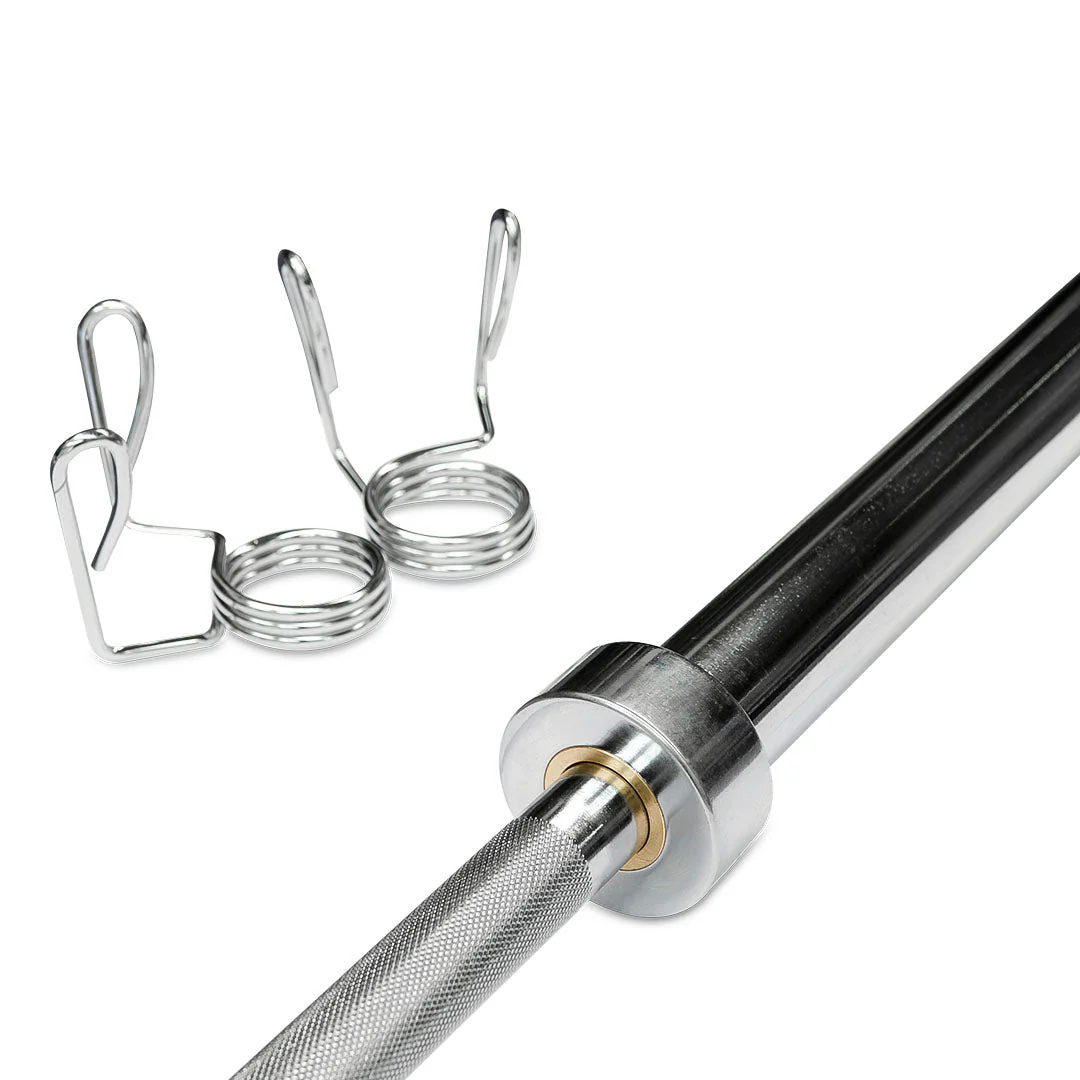 Bench Press with Olympic 7ft Barbell & 120kg Weights Set - Image 8