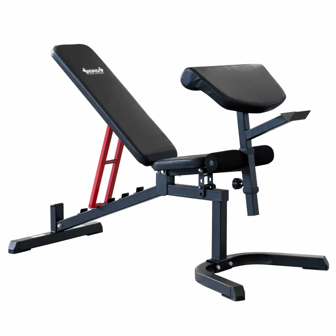Adjustable Weight Bench with Leg Extension and Preacher Curl - Full Body Workout Bench for Home Gym - Image 8