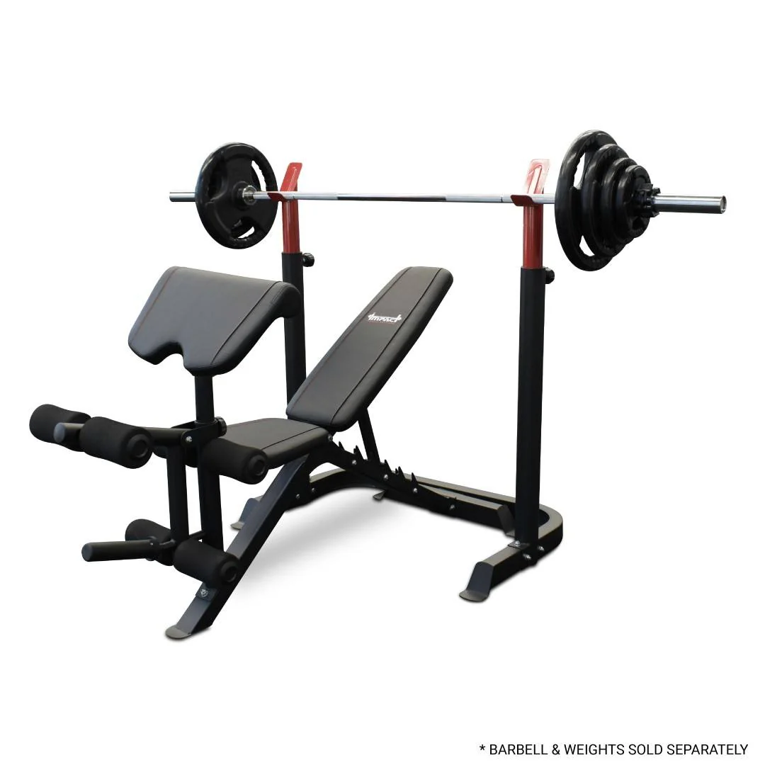 Weight Bench with Squat Rack and Leg Developer 2in1 Leg Extension / Leg Curl - Image 6