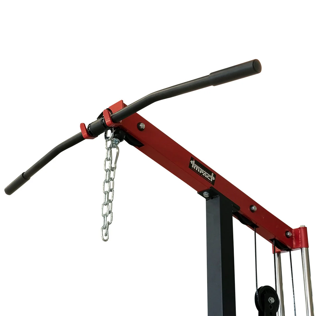 Lat Pulldown and Low Row Machine with Adjustable Weight Stack - Image 3