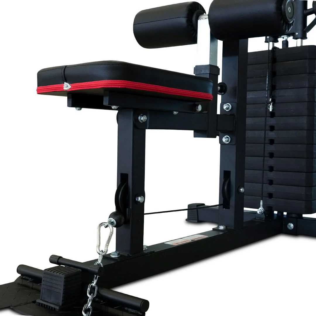 Lat Pulldown and Low Row Machine with Adjustable Weight Stack - Image 4