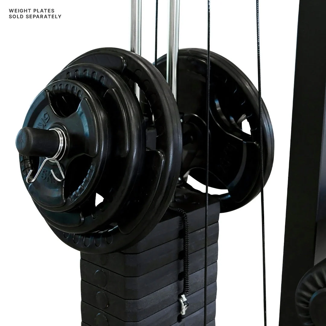 Lat Pulldown and Low Row Machine with Adjustable Weight Stack - Image 5