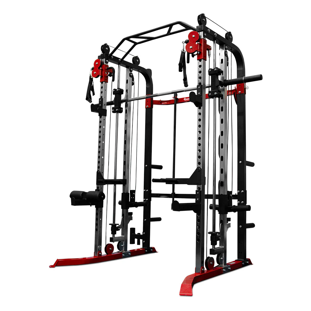 Impact Fitness Home Gym Functional Trainer with Adjustable Bench & 100kg Olympic Weights - Image 3