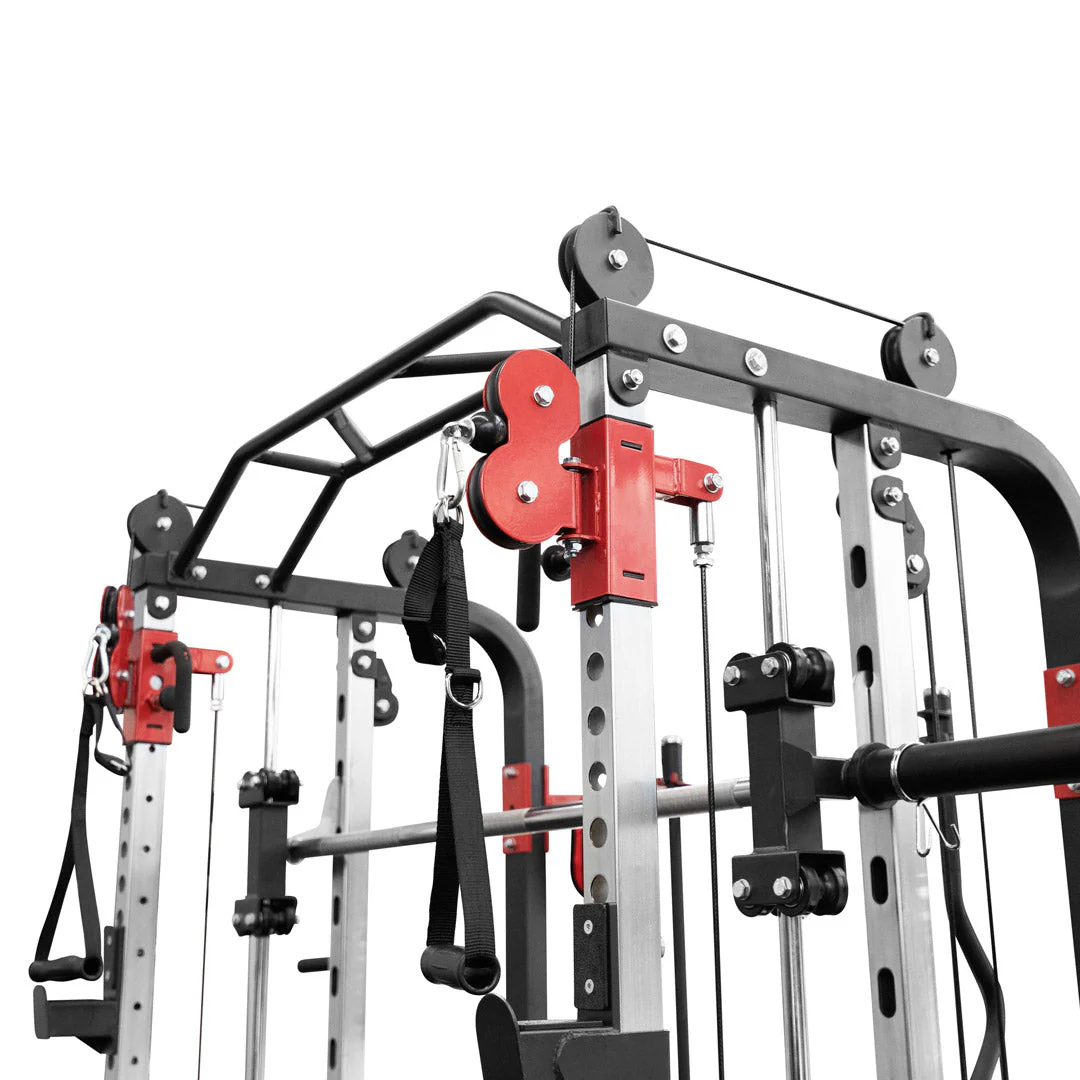 Impact Fitness Home Gym Functional Trainer with Adjustable Bench & 100kg Olympic Weights - Image 7