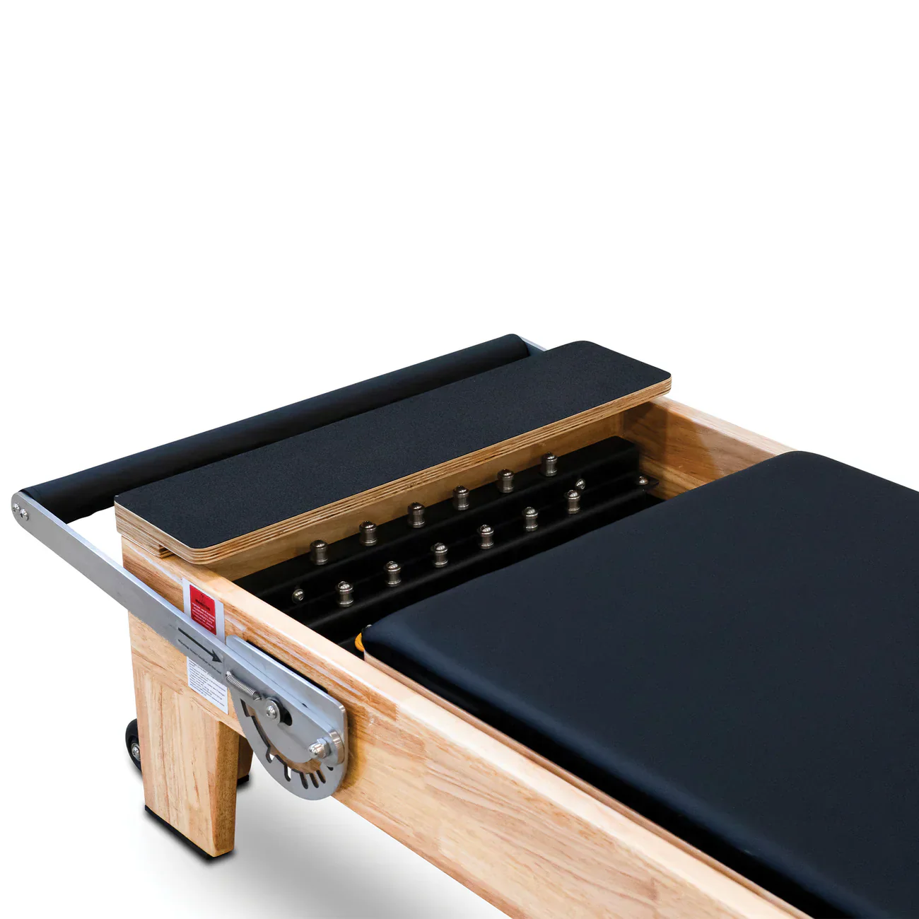 Oak Pilates Reformer with Half Trapeze Tower - Image 4