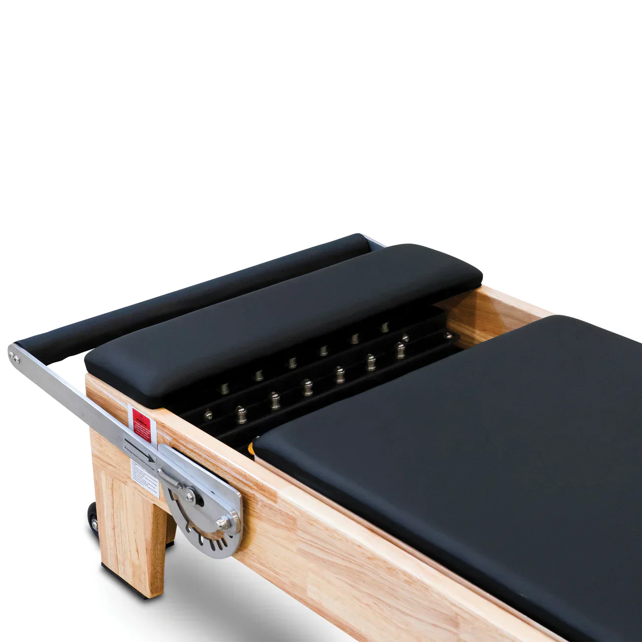 Oak Pilates Reformer with Half Trapeze Tower - Image 5