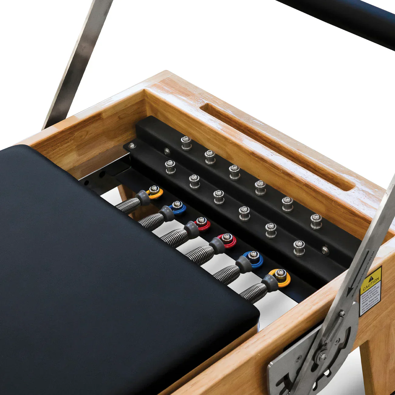 Oak Pilates Reformer with Half Trapeze Tower - Image 6