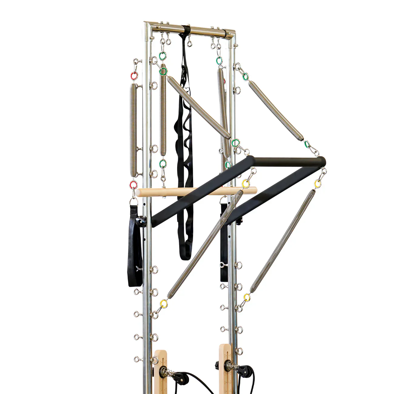 Oak Pilates Reformer with Half Trapeze Tower - Image 8