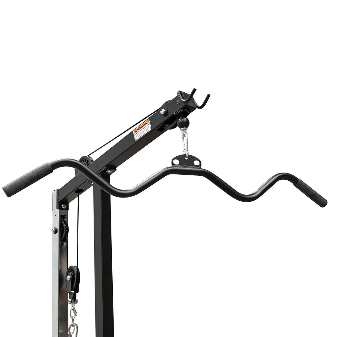 Squat Rack with Lat Pulldown - Adjustable Bench & 120kg Olympic Barbell Set - Image 5