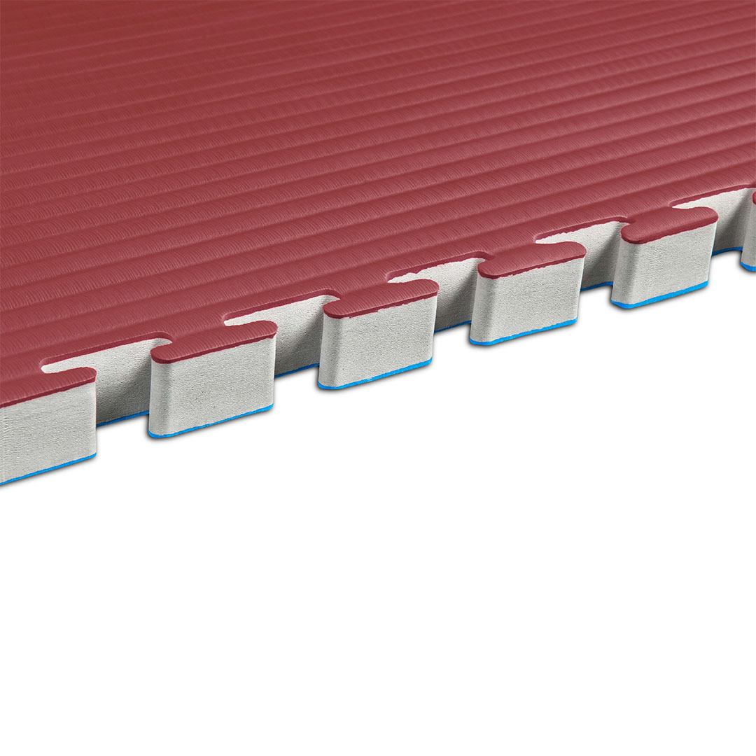 40mm EVA Tatami Jigsaw Mat – Blue/Red - Image 3