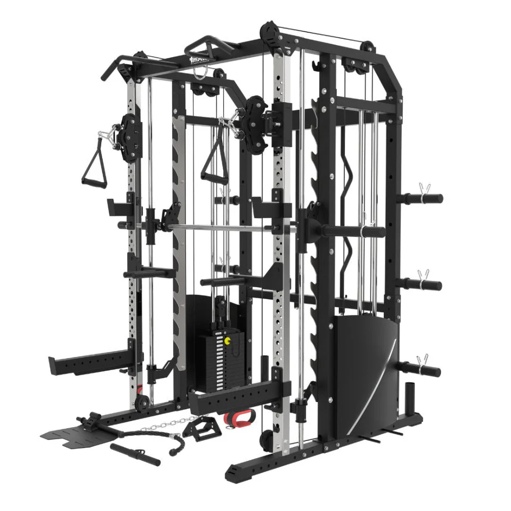 Impact Fitness MF20 Multi-Functional Trainer with Smith Machine & 120kg Barbell - Image 3