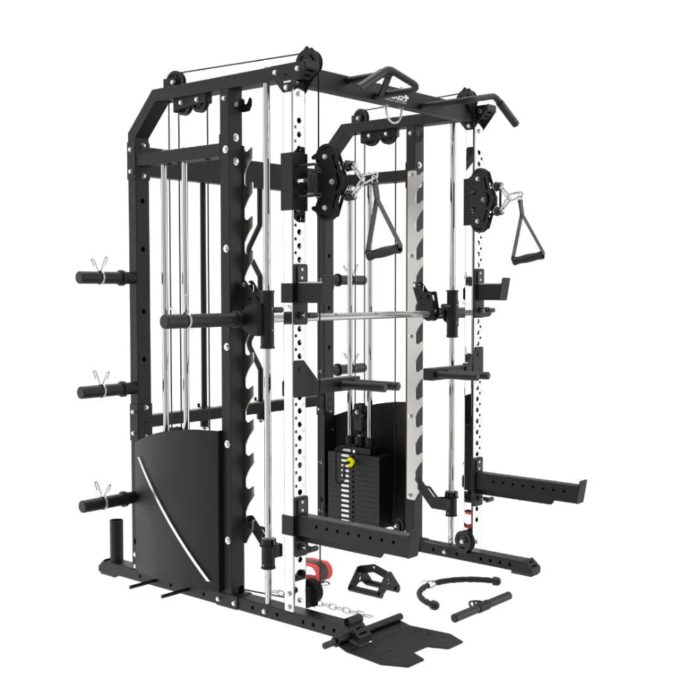 Impact Fitness MF20 Multi-Functional Trainer with Smith Machine & 120kg Barbell - Image 4