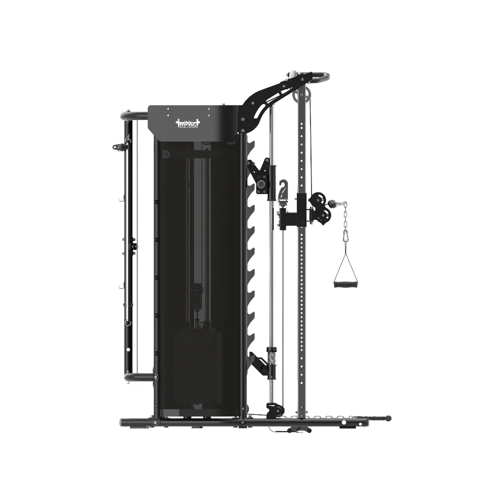 MF50 Multi Functional Trainer with Squat Rack and Smith Machine + Gym Cable Attachments - Image 3