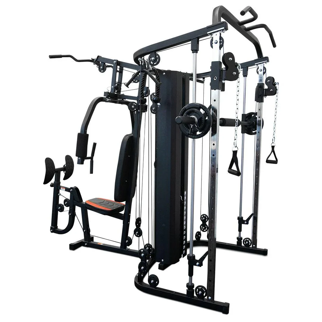 Home Gym with Smith Machine & Functional Trainer Cable Crossover - Image 4