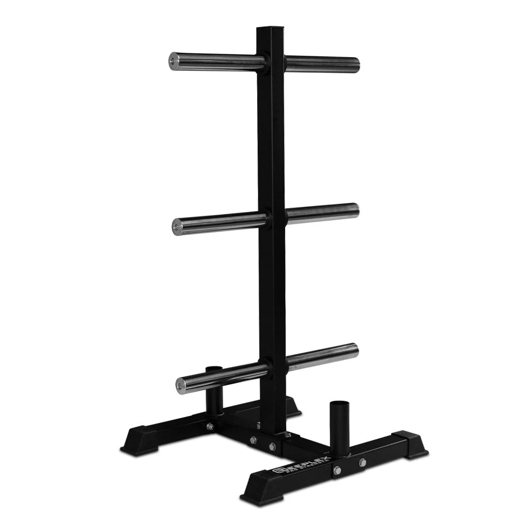 Olympic Weight Plate Storage Tree with Barbell Holder - Image 4