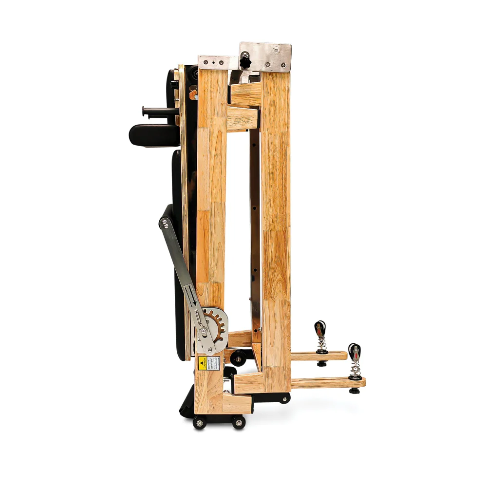 Foldable Pilates Reformer with Oakwood Frame and Accessories included - Image 7