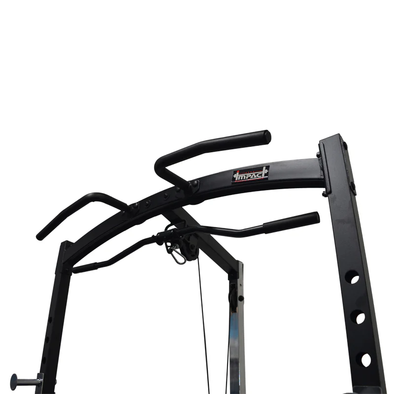 Squat Rack with Lat Pulldown, Seated Row & Attachments - Image 5