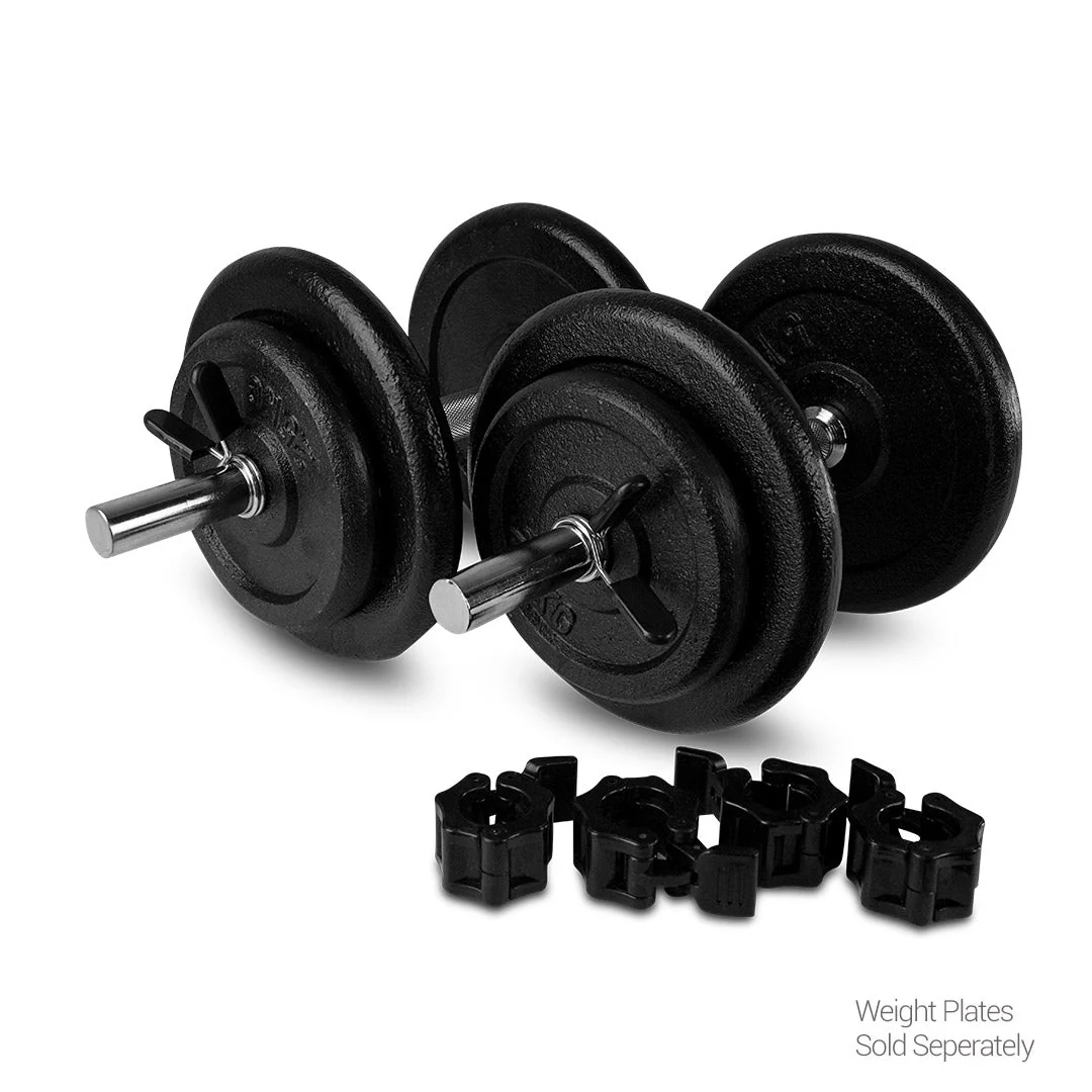 Heavy-Duty 42cm Dumbbells Pair with Quick-Release Collars - Image 3