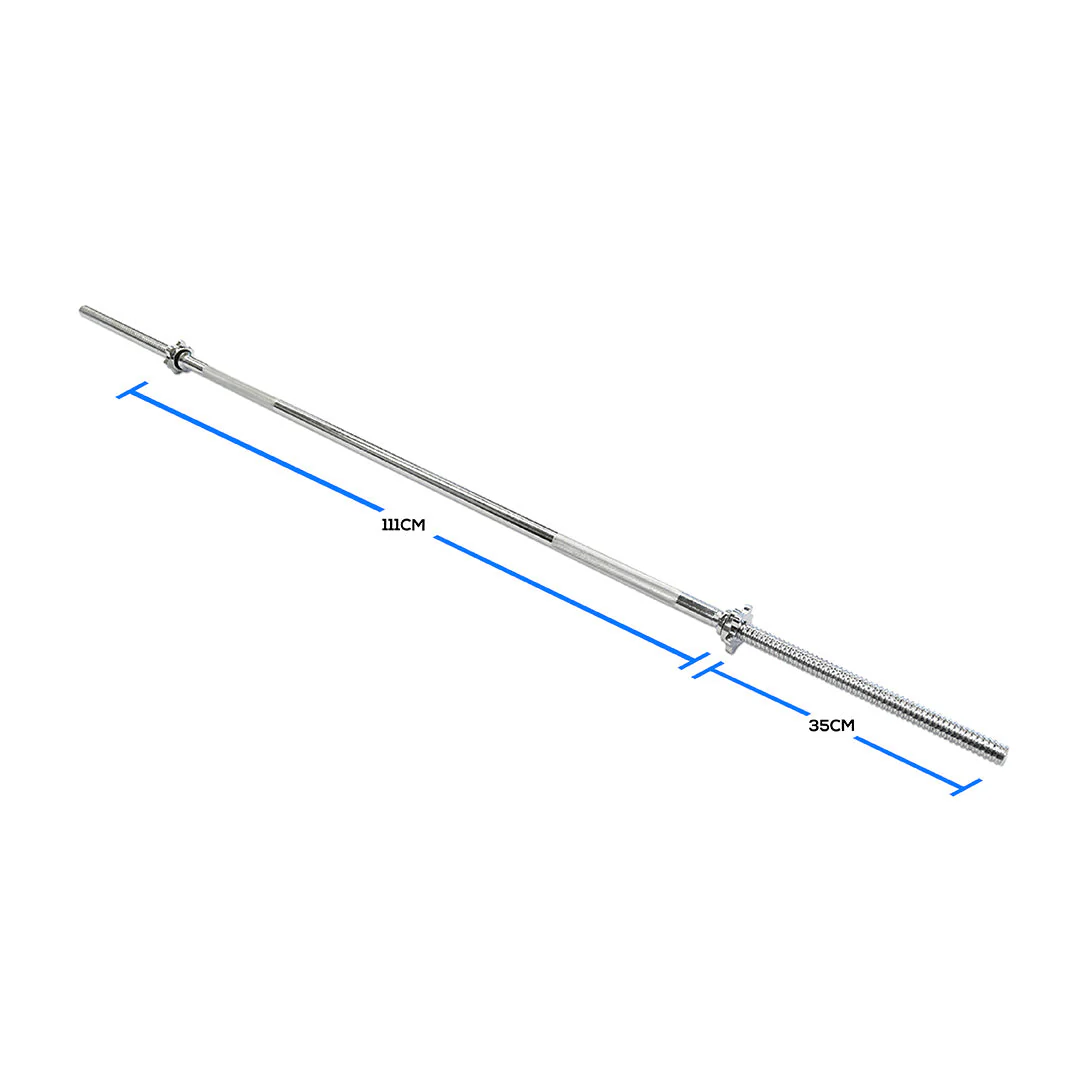 6ft / 1.8m Standard Screw Collar Barbell - Image 4