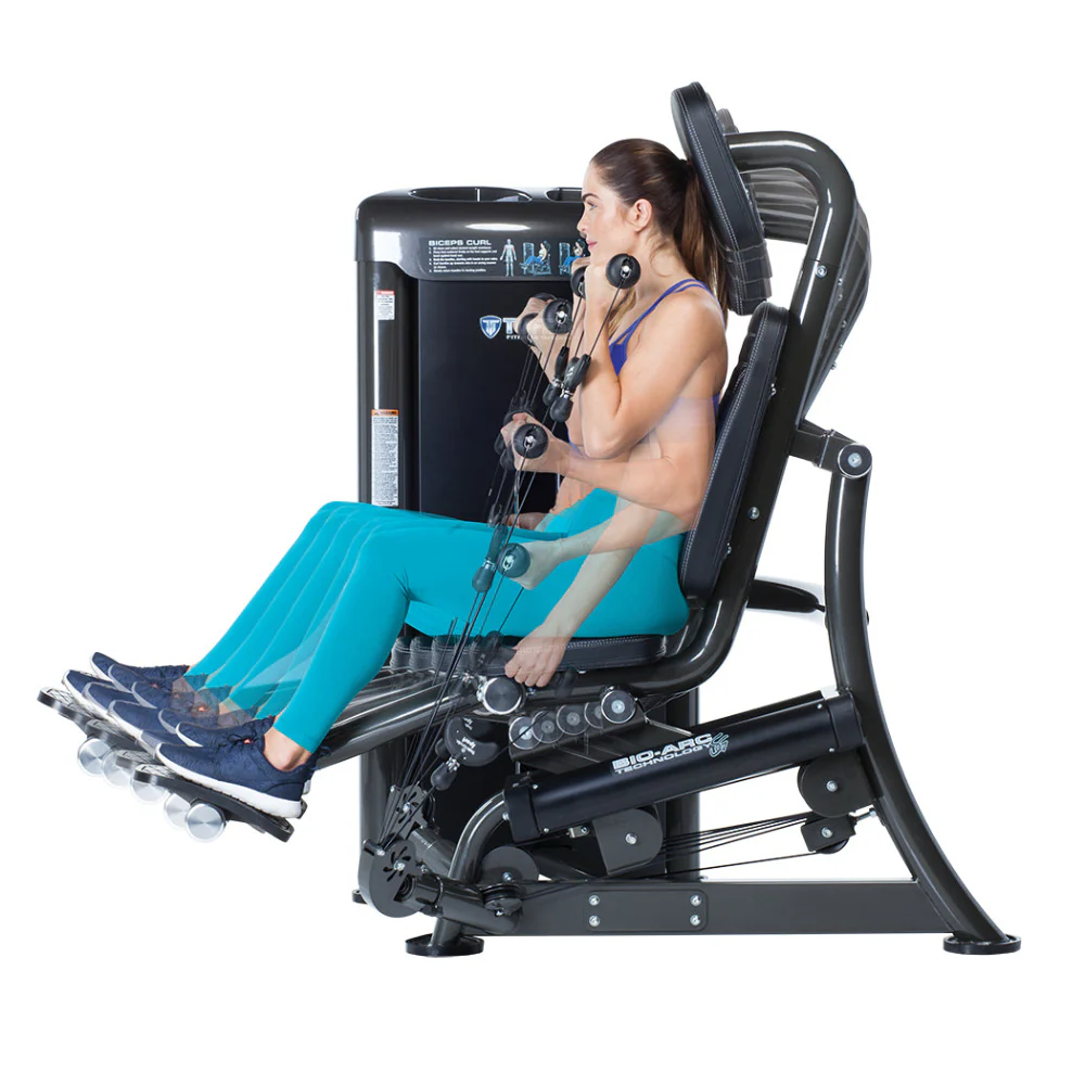 Tuff Stuff Commercial Bicep Curl Press Selectorized Bio-Arc Series - Image 4