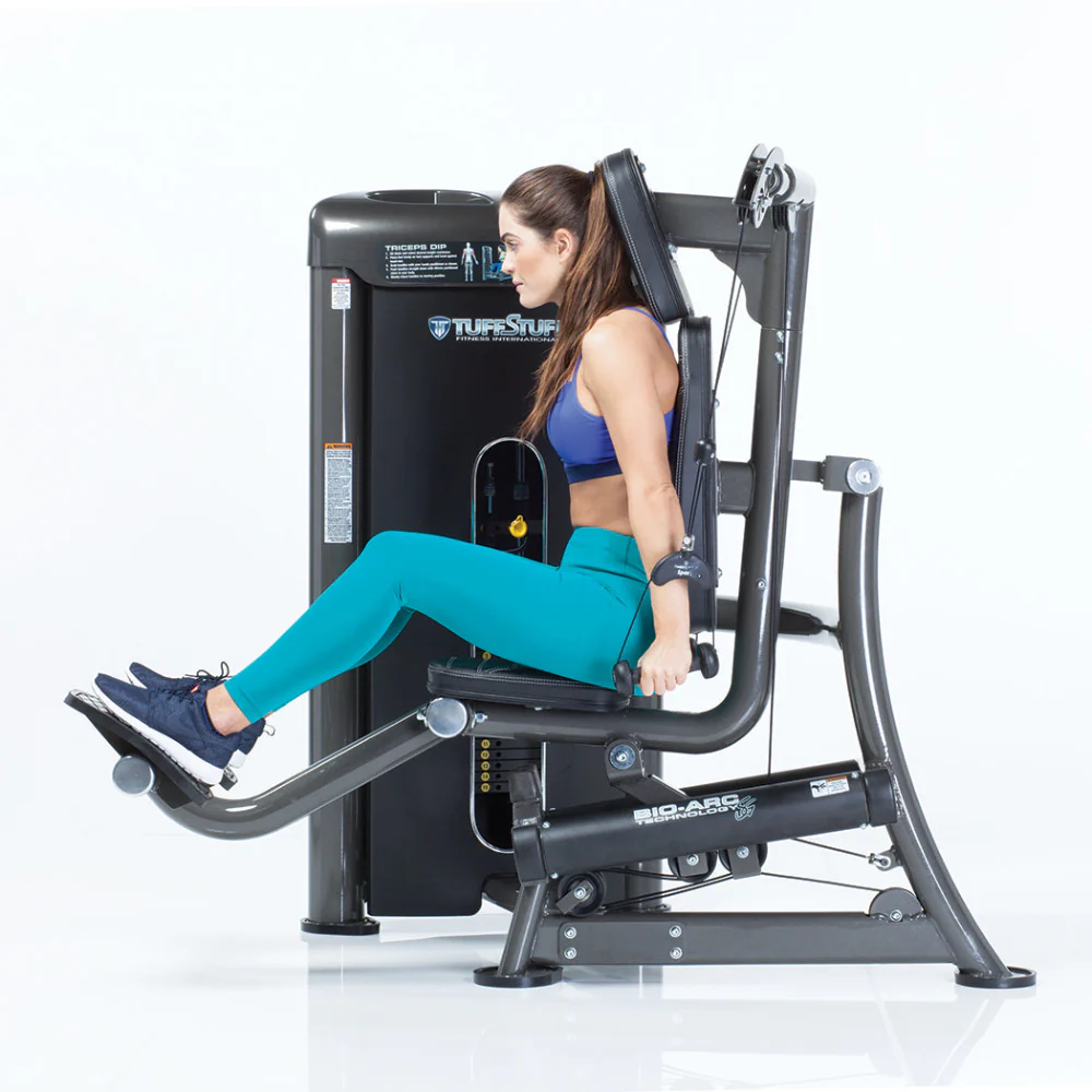 Tuff Stuff Commercial Tricep Dip Press Selectorized Bio-Arc Series - Image 3