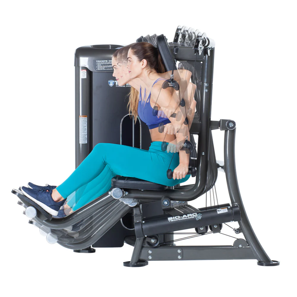 Tuff Stuff Commercial Tricep Dip Press Selectorized Bio-Arc Series - Image 4
